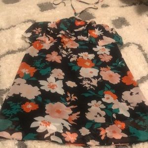 Floral halter dress